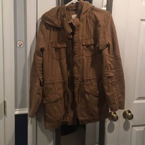 Tan bomber jacket